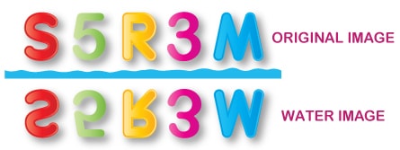 Figure based water image, number  based water image, alphabet based water image, alphanumeric water image, nonverbal reasoning